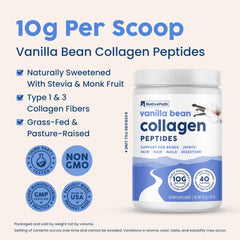 NativePath vanilla-bean powder stirred into tea for a creamy flavor