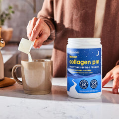 NativePath Collagen PM Lemon close-up of collagen peptides