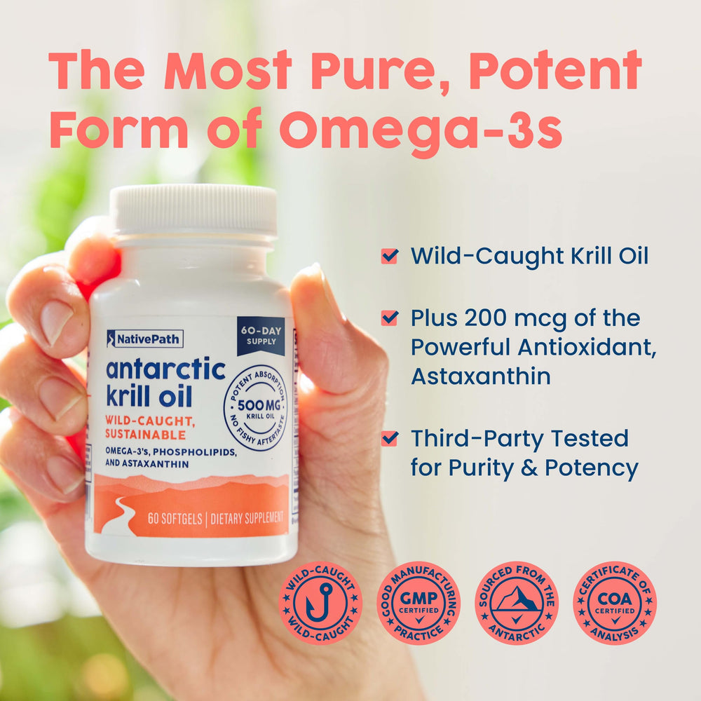 NativePath EPA DHA astaxanthin per softgel highlights comprehensive omega-3 profile