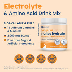 Native Path Hydrate in a shaker cup after a workout.