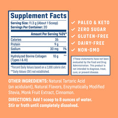 NativePath Peach Collagen tub closeup highlighting premium powder.