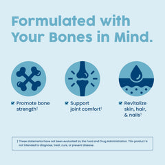 NativePath Bone Health powder-dispense image with easy scoop-to-liquid preparation