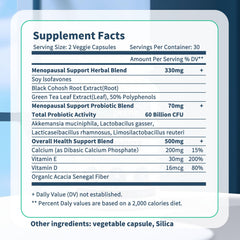 Natprime probiotic capsules help with night sweats relief and gut balance.