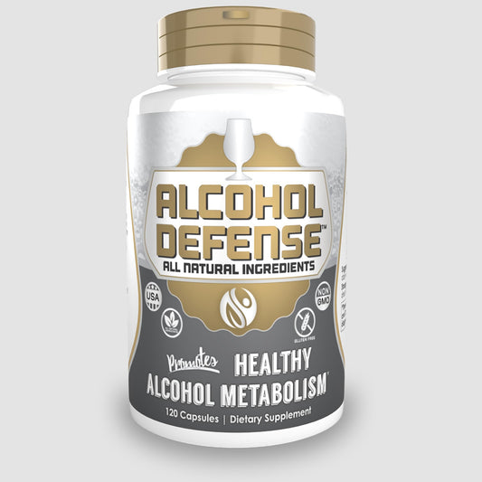 Natrium Health Alcohol Defense bottle shown for post-drink support and easy dosing.