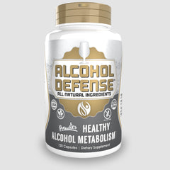 Natrium Health Alcohol Defense bottle shown for post-drink support and easy dosing.