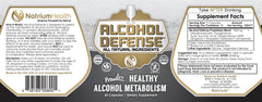 Natrium Health Alcohol Defense bottle top notes USA-made quality and imported ingredients.