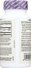 Natrol Melatonin with Vitamin B6 label highlighting formula and non-habit forming sleep aid.