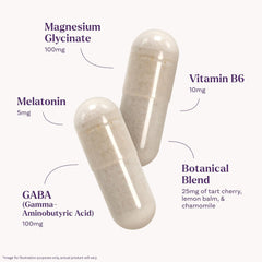Natrol Sleep & Restore capsules closeup showing capsule texture