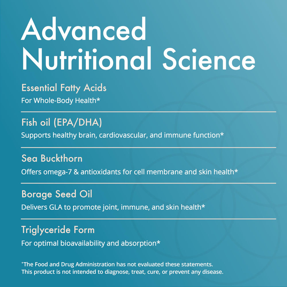 Label of Natura Health Complete Omega Essentials highlighting fish oil origin and ingredients.