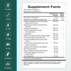 Digest Mend marshmallow root provides plant-based mucilage for gut comfort