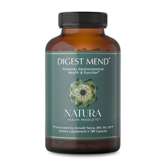 Natura Health Digest Mend packaging for convenient daily gut support