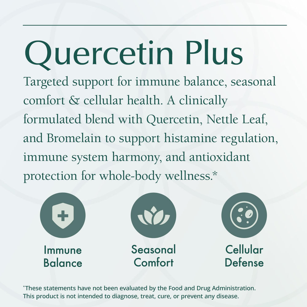 Quercetin Plus packaging on a shelf highlighting accessibility.