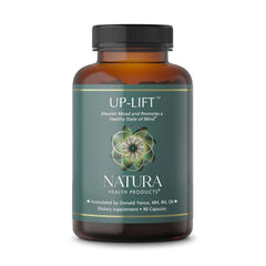 Natura Health Up-Lift bottle front view suggesting mood support potential