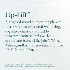 Natura Health Up-Lift side view highlights capsule count and dosage guidance