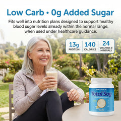 Naturade Total Soy serving scoop illustrates easy portion control.