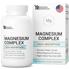 Natural Approach high-absorption magnesium bottle pour for calm evenings.