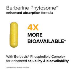 Natural BioScience Berberine capsules show 550 mg dose for daily use