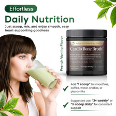 Natural Cardiology Institute Cardio Bone Broth with coffee in morning routine