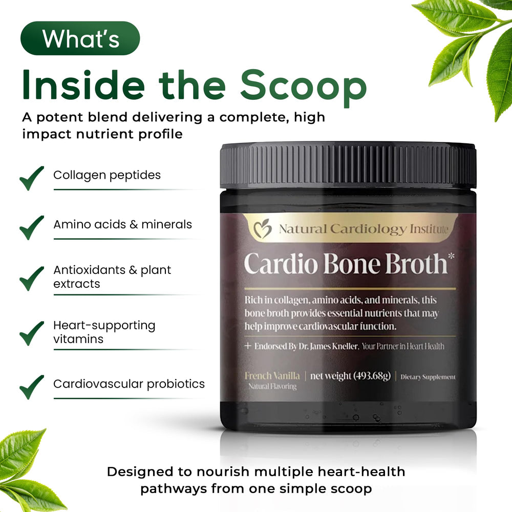 Natural Cardiology Institute Cardio Bone Broth dissolves easily in liquids