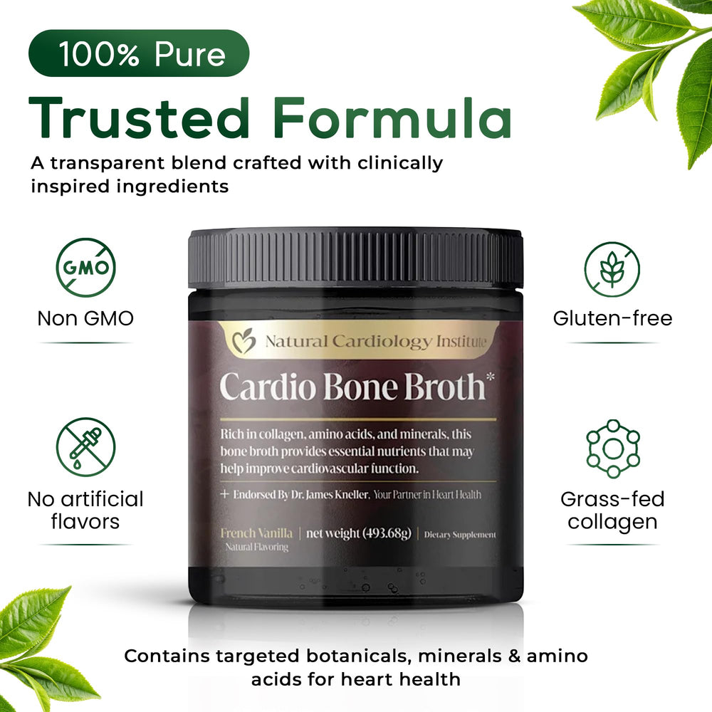 Natural Cardiology Institute Cardio Bone Broth blended into smoothie bowls