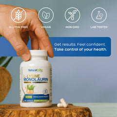Natural Cure Labs clean-label packaging highlighting vegan and gluten-free formula