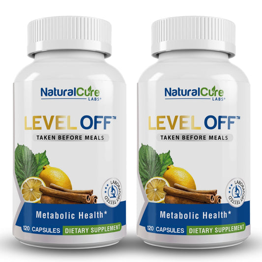 Natural Cure Labs Level Off glucose capsules for post meal balance and steady energy