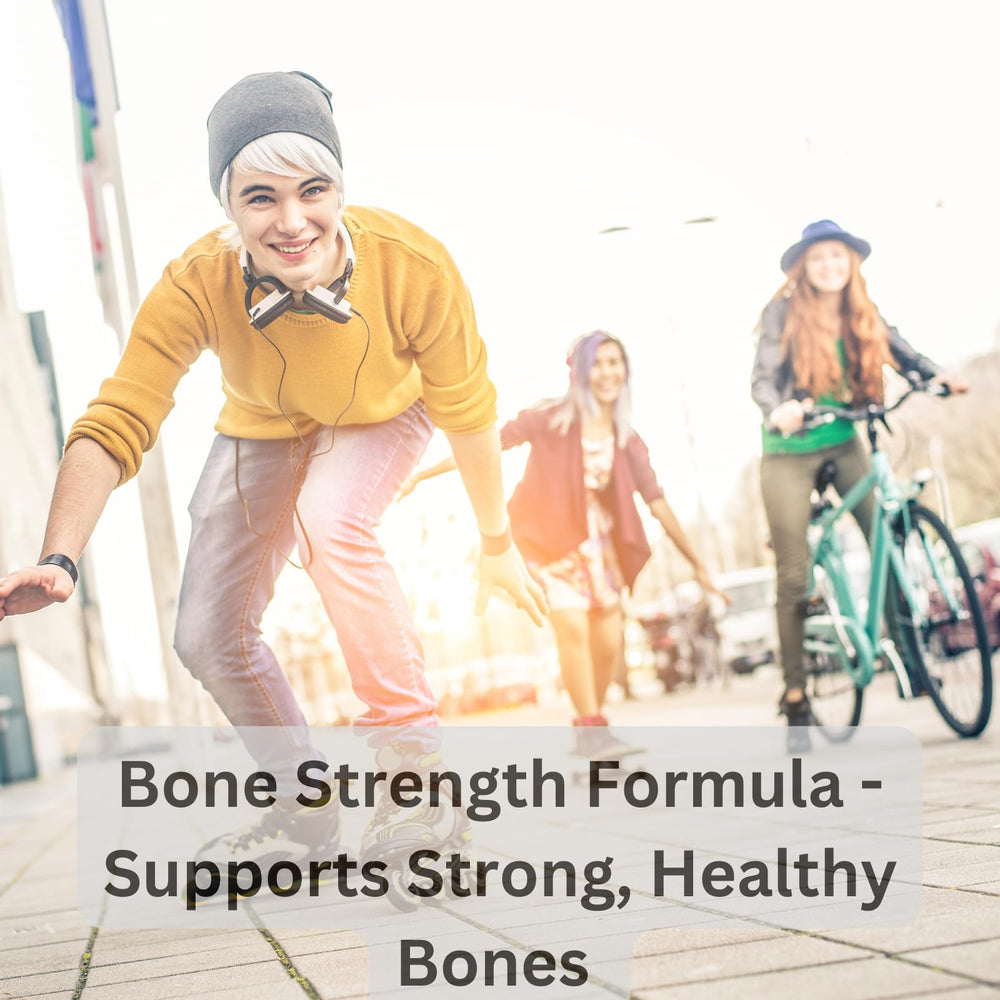 Natural Curves Height Boost ingredients label shows calcium, D3, and K2 benefits