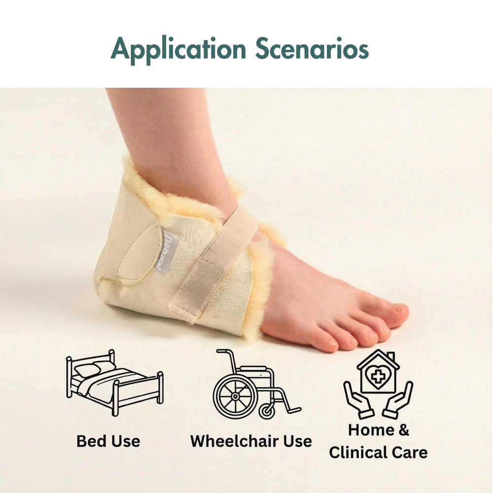 Natural Design heel protectors non-slip underlay keeps guards in place during use.