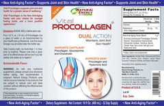 Natural Energy Vital Procollagen being poured into a glass for easy intake.