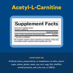 Natural Factors Acetyl L-Carnitine 500 mg box on shelf for daily routine support.