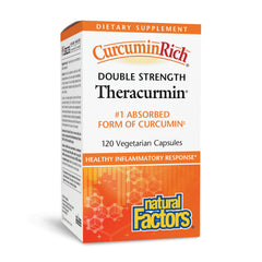 Natural Factors CurcuminRich Theracurmin bottle front highlighting antioxidant support for joints
