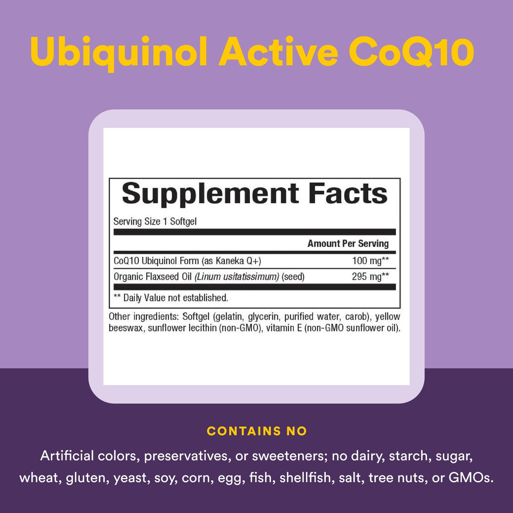Natural Factors flaxseed oil ingredient highlighting absorption support.