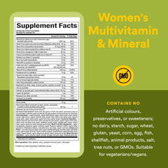 Non-GMO, gluten-free, dairy-free, sugar-free formula in a 60-tablet bottle