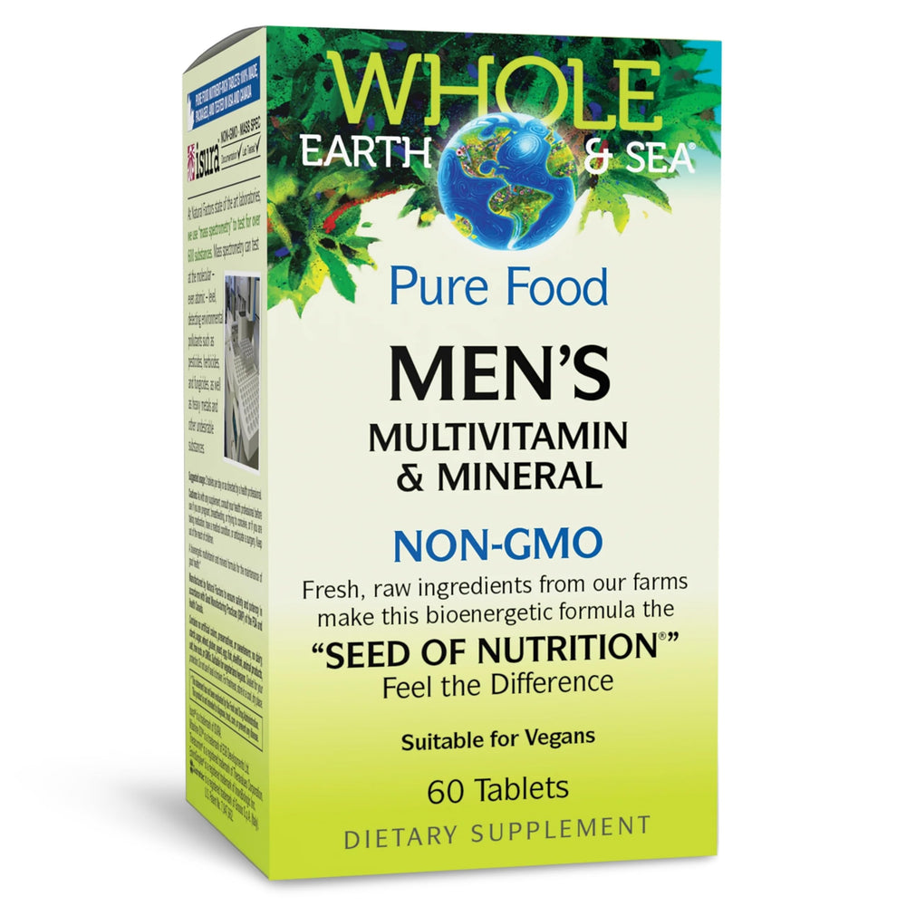 Natural Factors Men's Multivitamin bottle promotes daily wellness.