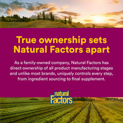 Natural Factors Oil of Oregano label with third-party certification.