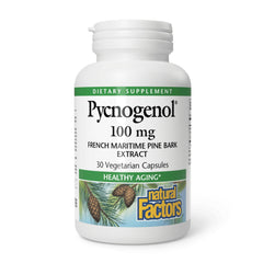 Natural Factors Pycnogenol bottle with capsules for daily antioxidant support