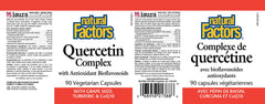 Label close-up showing Quercetin Bioflavonoid Complex text on packaging.
