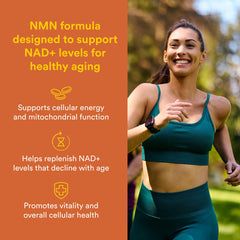 Natural Factors Regenerlife NMN NAD+ Boost capsules for convenient daily energy support.