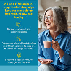 Natural Factors Ultimate Probiotic 12/12 capsules ready for convenient on-the-go dosing.