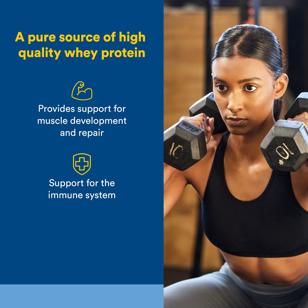Natural Factors Whey Factors scoop showcases easy-to-measure servings for post-workout recovery