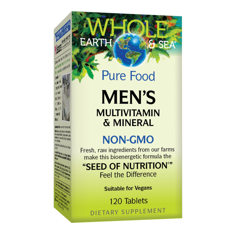 Natural Factors Whole Earth & Sea multivitamin bottle front for daily support