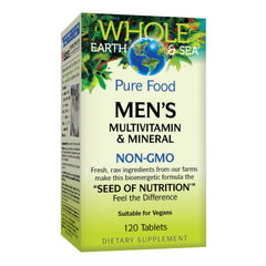 Natural Factors Whole Earth & Sea multivitamin bottle front for daily support