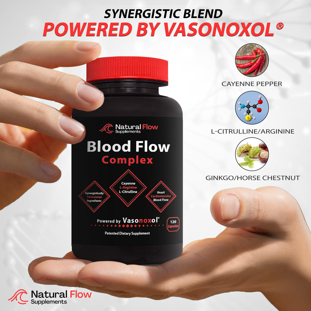 Red yeast rice powder seen in Natural Flow Blood Flow Complex for heart health.