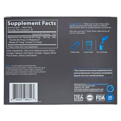 Natural Flow magnesium powder prepared as a calming evening ritual in a glass.