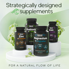 Natural Flow label emphasizes no fillers and trusted ingredients.