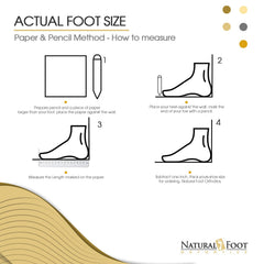Natural Foot Orthotics dress shoe fit supports stability and posture.