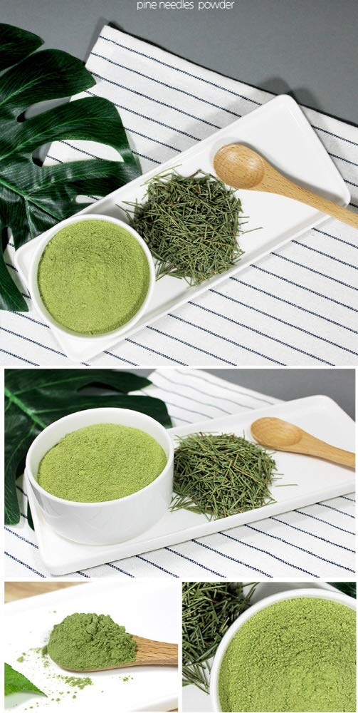 Natural Herbs pine needle extract jar—convenient packaging for home use and measuring