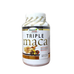 Natural Medix Premium Triple Maca bottle with label suggesting daily vitality.