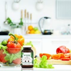 Natural Nutra recyclable packaging highlighting sustainability.