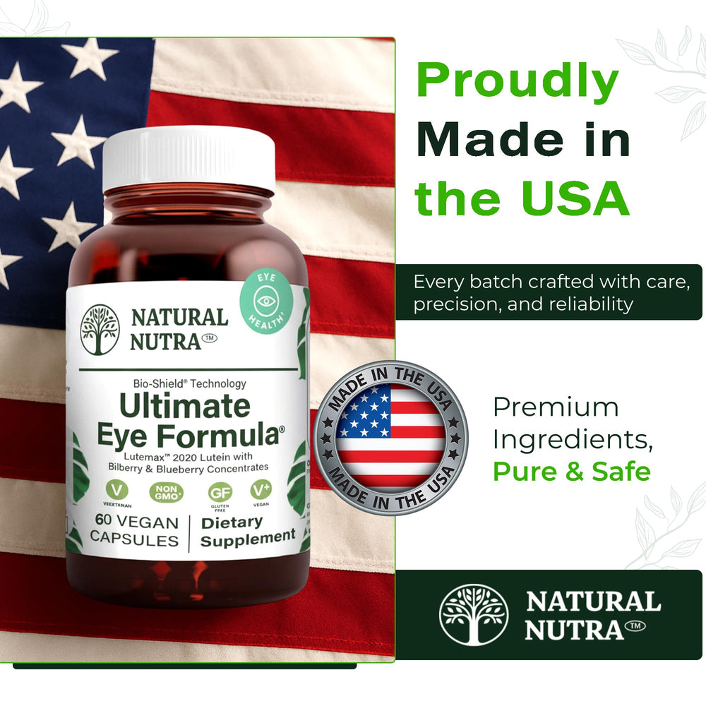 Natural Nutra made-in-USA seal indicating trusted quality